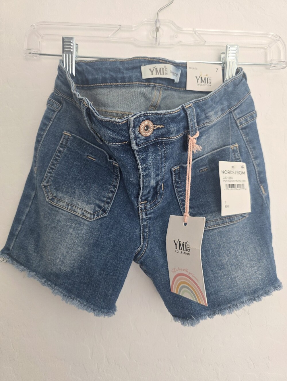 YMI Blue Denim Raw Hem Girls' Shorts